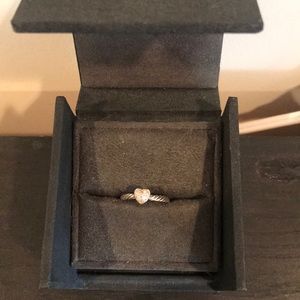 David Yurman cable heart ring